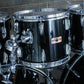 Yamaha Tour Custom Double Bass Drum Set (1985–1988) – Made in Japan – Solid Black