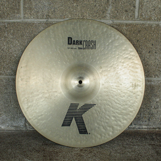Zildjian 18" K Dark Thin Crash