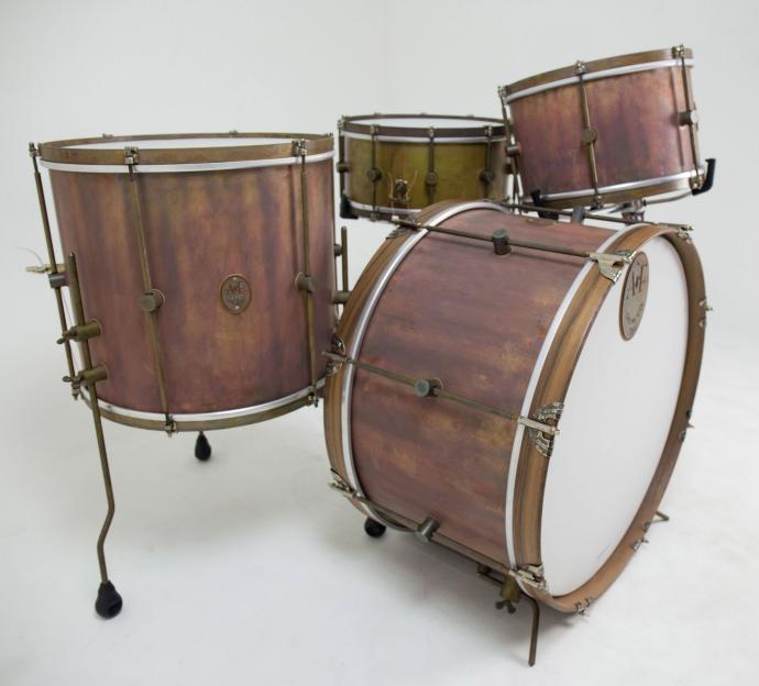 A & F Royal Elite Brass Drum Set