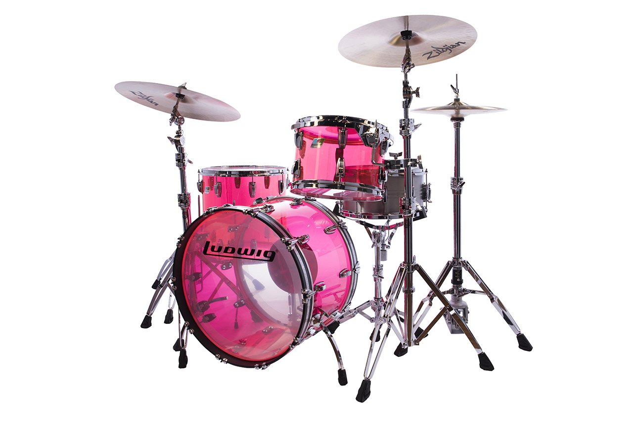 Ludwig Vistalite Drum Set